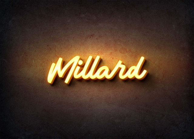 Free photo of Glow Name Profile Picture for Millard