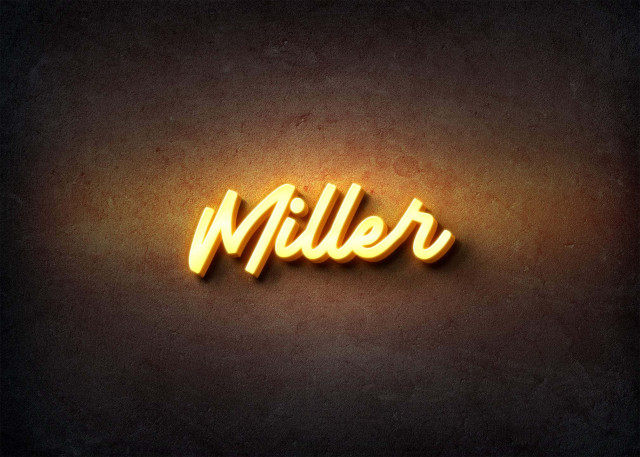 Free photo of Glow Name Profile Picture for Miller