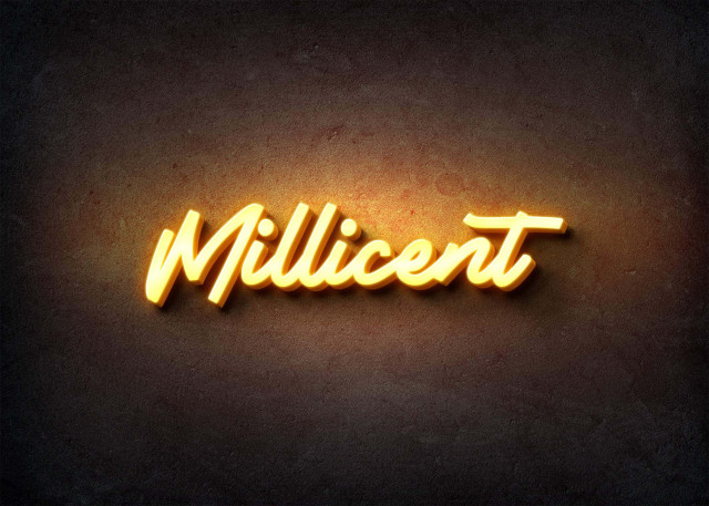 Free photo of Glow Name Profile Picture for Millicent