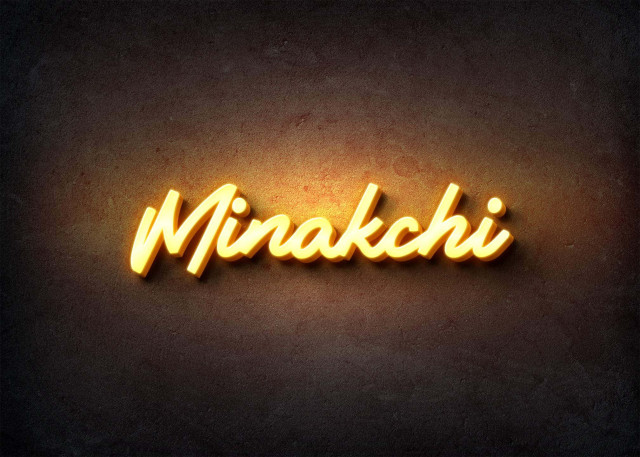 Free photo of Glow Name Profile Picture for Minakchi