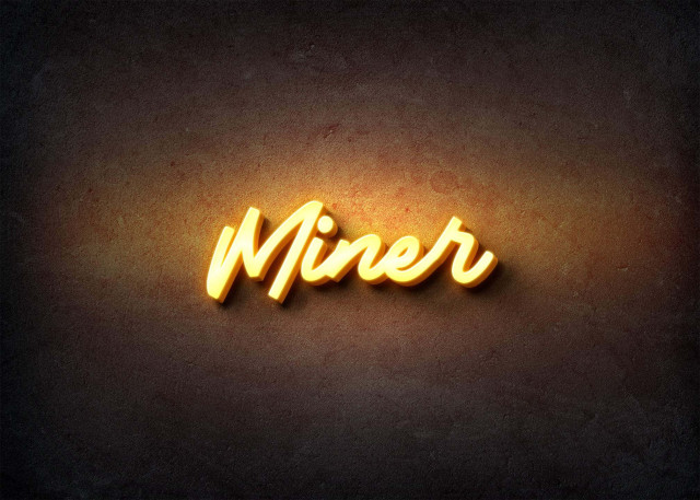 Free photo of Glow Name Profile Picture for Miner