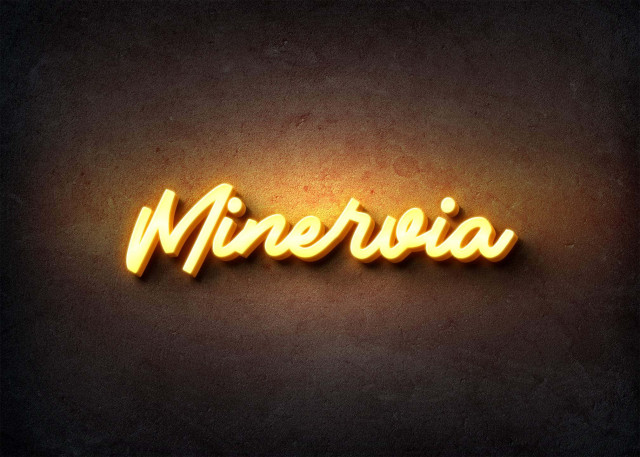 Free photo of Glow Name Profile Picture for Minervia