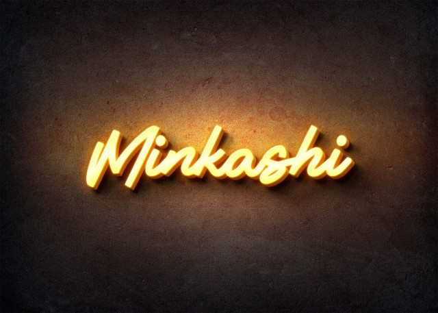 Free photo of Glow Name Profile Picture for Minkashi