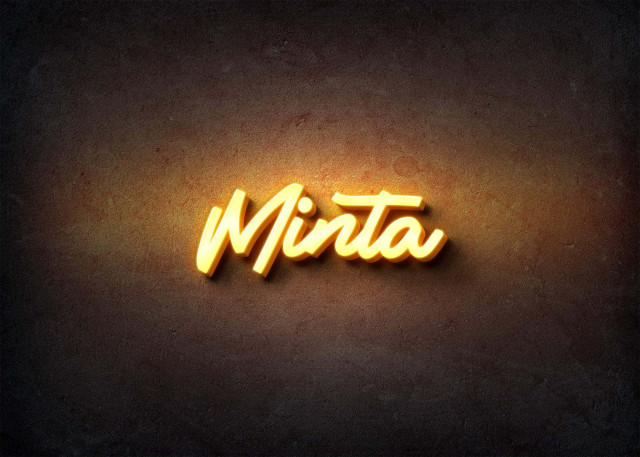 Free photo of Glow Name Profile Picture for Minta