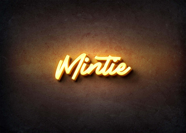 Free photo of Glow Name Profile Picture for Mintie