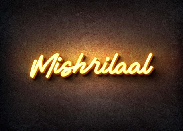 Free photo of Glow Name Profile Picture for Mishrilaal