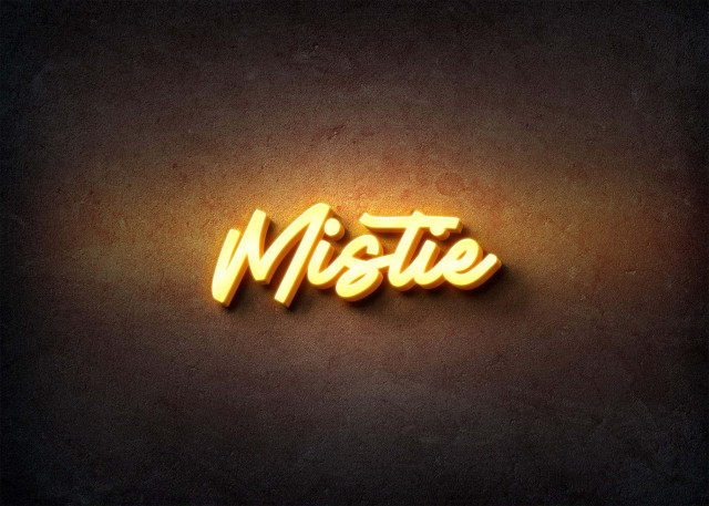 Free photo of Glow Name Profile Picture for Mistie