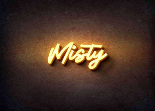 Free photo of Glow Name Profile Picture for Misty