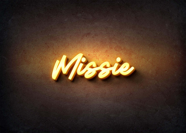 Free photo of Glow Name Profile Picture for Missie