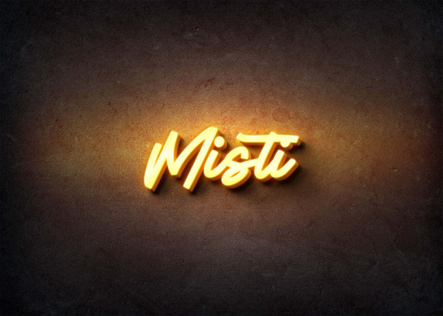 Free photo of Glow Name Profile Picture for Misti