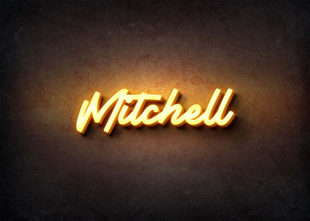 Free photo of Glow Name Profile Picture for Mitchell