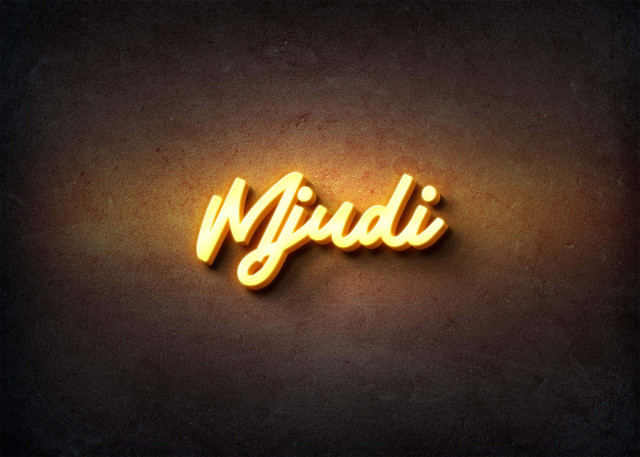 Free photo of Glow Name Profile Picture for Mjudi