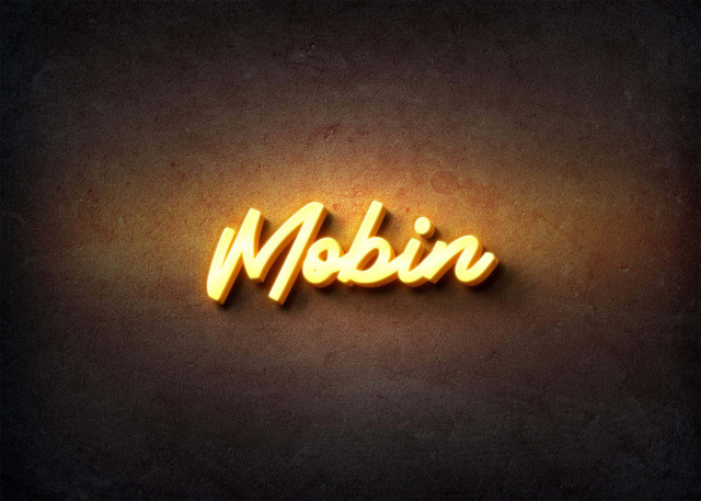 Free photo of Glow Name Profile Picture for Mobin