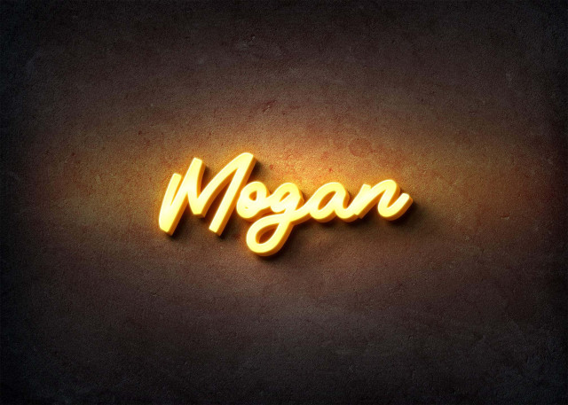 Free photo of Glow Name Profile Picture for Mogan