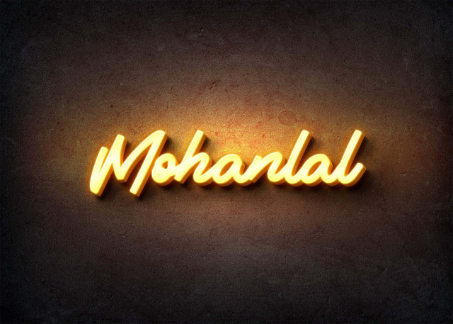 Free photo of Glow Name Profile Picture for Mohanlal