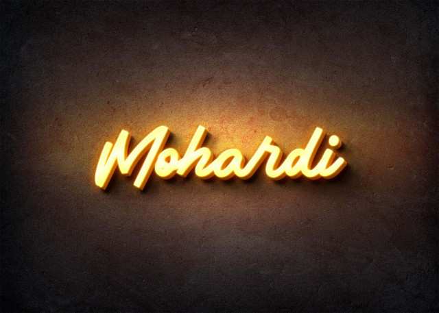 Free photo of Glow Name Profile Picture for Mohardi