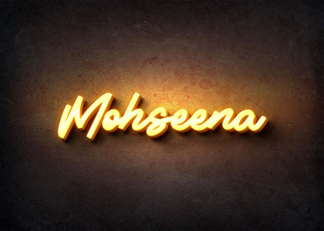 Free photo of Glow Name Profile Picture for Mohseena
