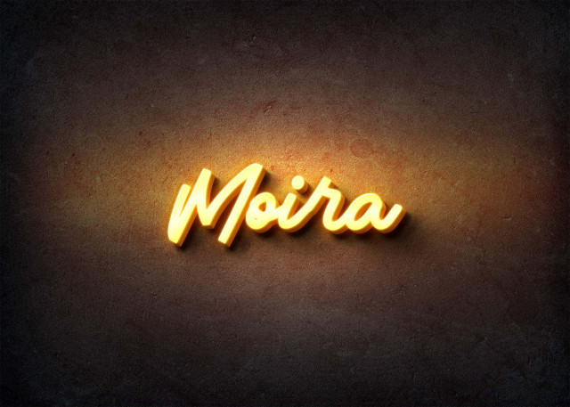 Free photo of Glow Name Profile Picture for Moira