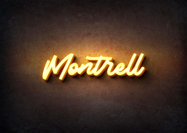 Free photo of Glow Name Profile Picture for Montrell