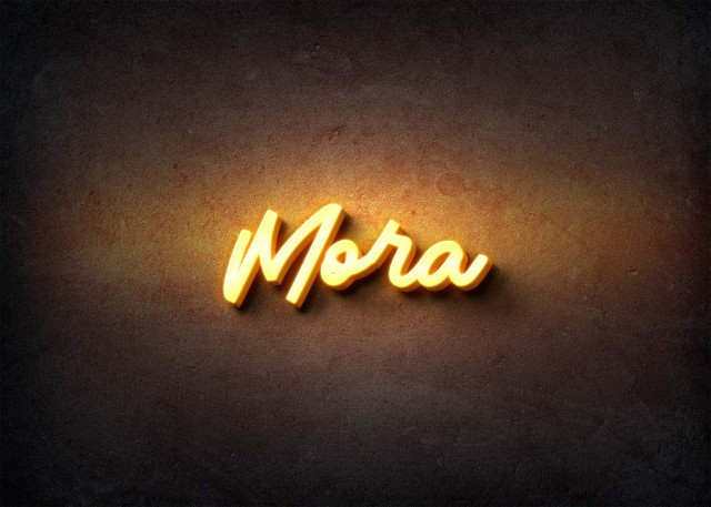 Free photo of Glow Name Profile Picture for Mora