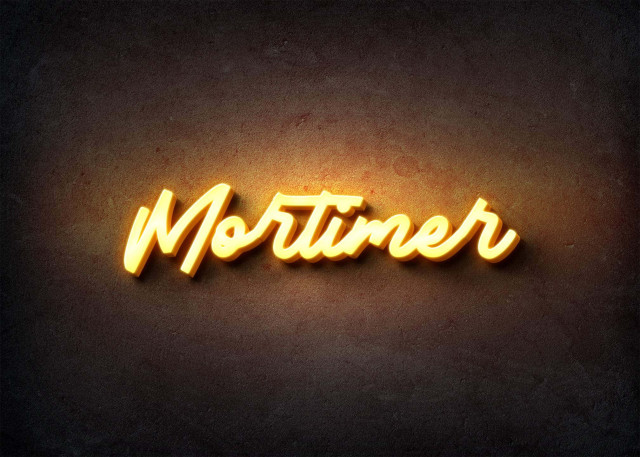 Free photo of Glow Name Profile Picture for Mortimer
