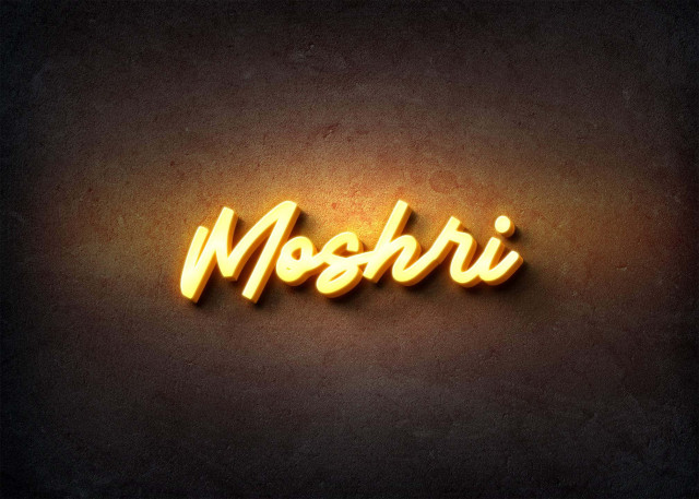 Free photo of Glow Name Profile Picture for Moshri