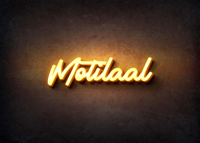 Free photo of Glow Name Profile Picture for Motilaal