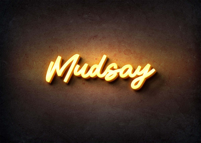 Free photo of Glow Name Profile Picture for Mudsay