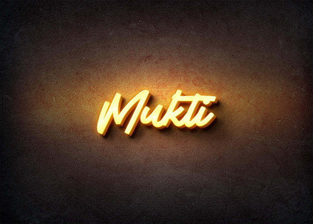 Free photo of Glow Name Profile Picture for Mukti