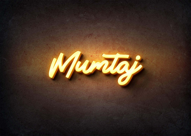 Free photo of Glow Name Profile Picture for Mumtaj