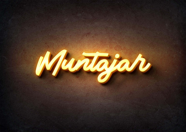 Free photo of Glow Name Profile Picture for Muntajar