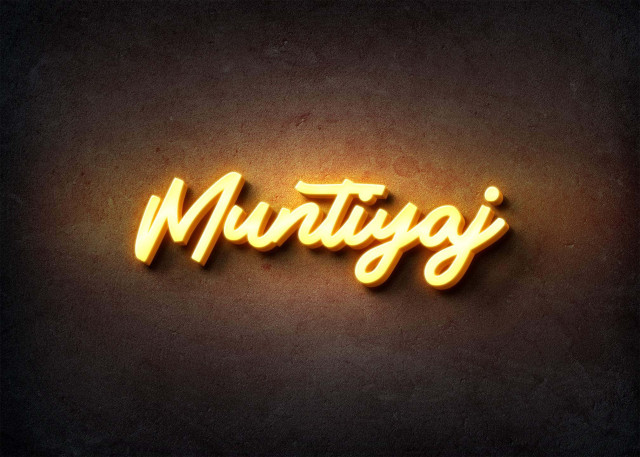 Free photo of Glow Name Profile Picture for Muntiyaj