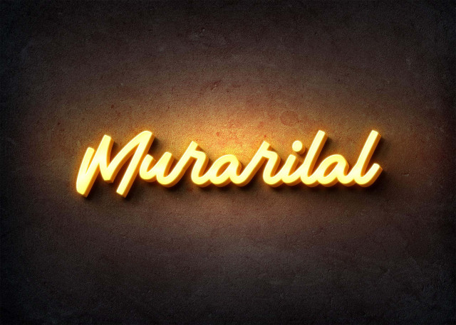 Free photo of Glow Name Profile Picture for Murarilal
