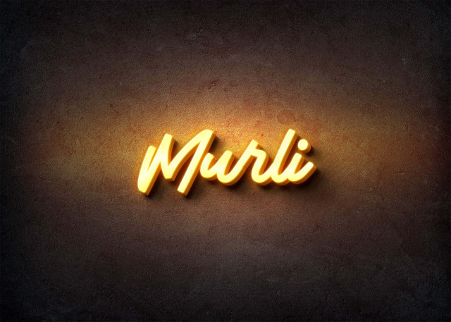 Free photo of Glow Name Profile Picture for Murli