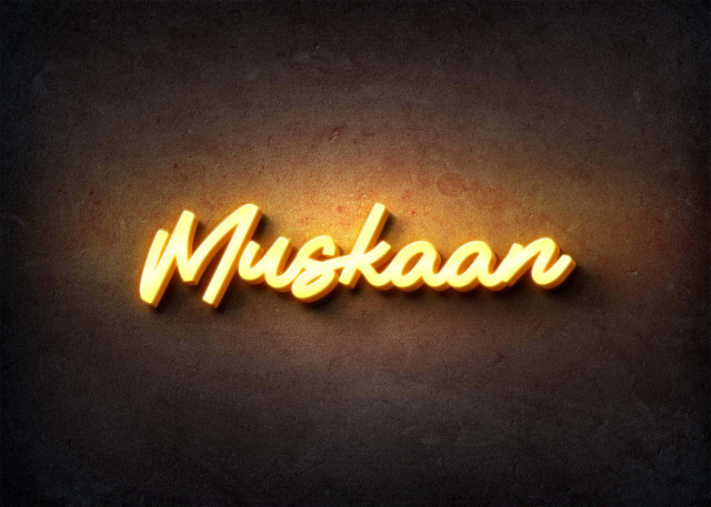 Free photo of Glow Name Profile Picture for Muskaan