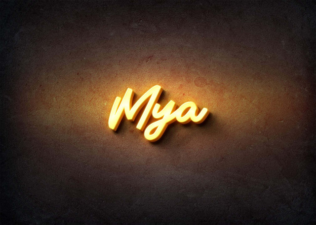 Free photo of Glow Name Profile Picture for Mya