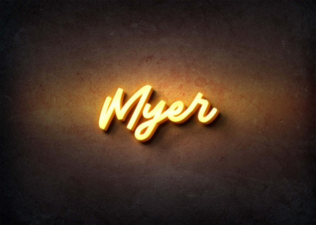 Free photo of Glow Name Profile Picture for Myer