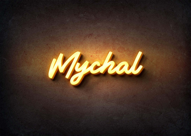 Free photo of Glow Name Profile Picture for Mychal