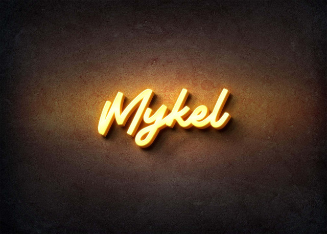 Free photo of Glow Name Profile Picture for Mykel
