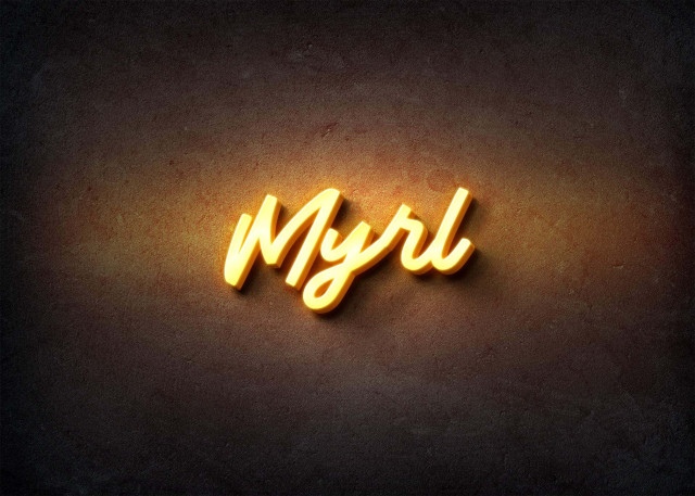 Free photo of Glow Name Profile Picture for Myrl