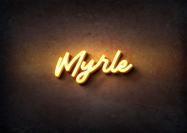 Free photo of Glow Name Profile Picture for Myrle