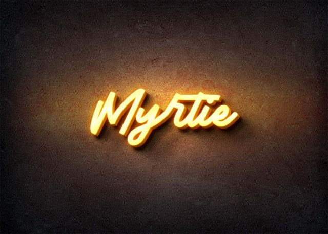 Free photo of Glow Name Profile Picture for Myrtie