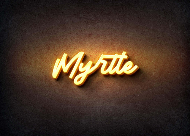 Free photo of Glow Name Profile Picture for Myrtle