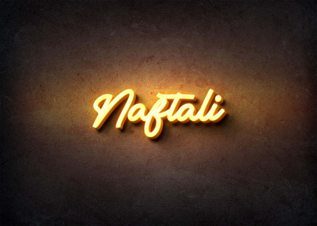 Free photo of Glow Name Profile Picture for Naftali