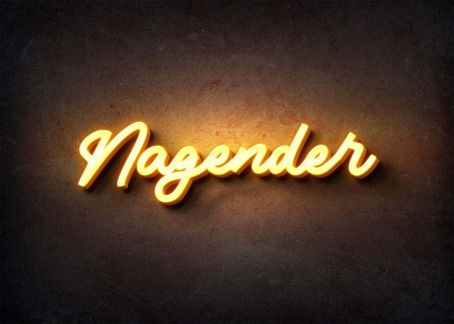 Free photo of Glow Name Profile Picture for Nagender