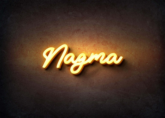 Free photo of Glow Name Profile Picture for Nagma