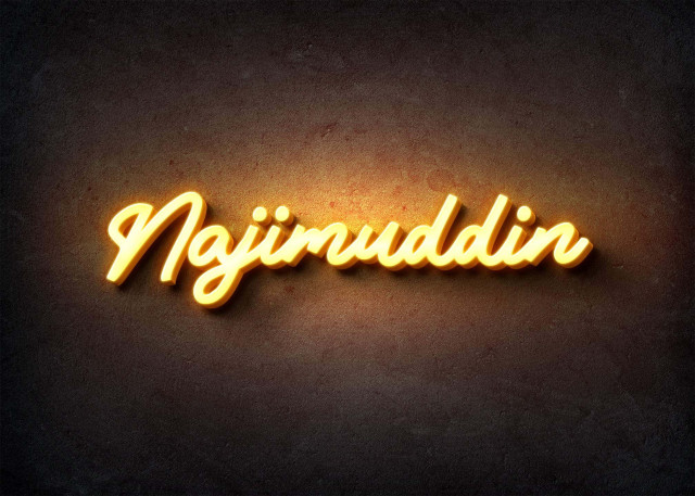 Free photo of Glow Name Profile Picture for Najimuddin