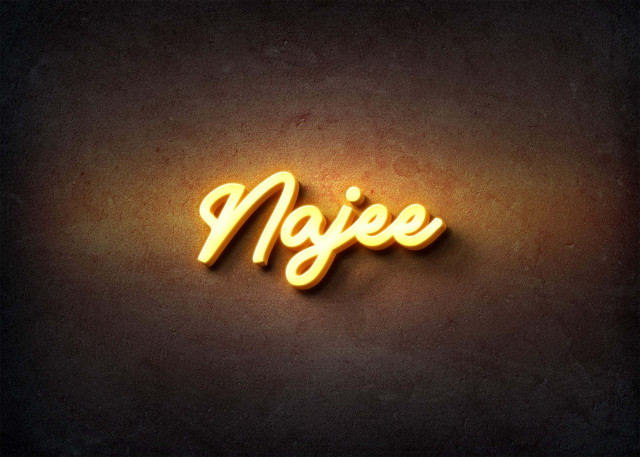 Free photo of Glow Name Profile Picture for Najee