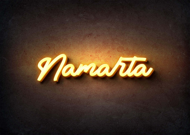 Free photo of Glow Name Profile Picture for Namarta