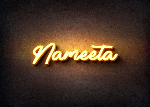 Free photo of Glow Name Profile Picture for Nameeta
